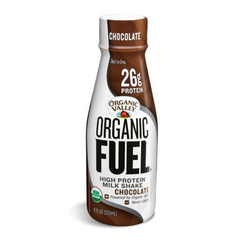 Organic Valley Fuel Milk Protien Shake - Chocoloate - Case Of 12 - 11oz Bottle