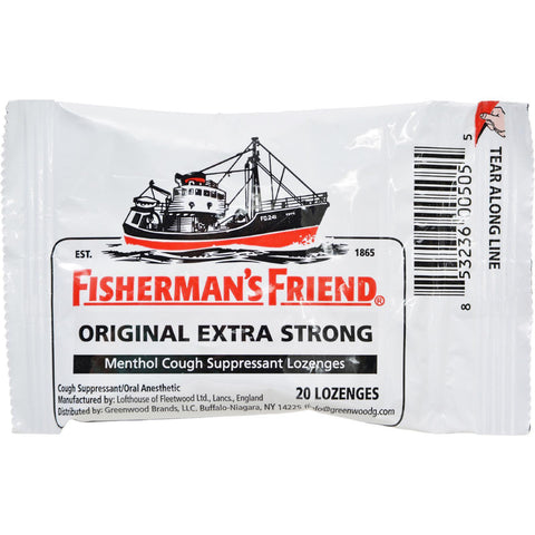 Fisherman's Friend Lozenges - Original Extra Strong - Dsp - 20 Ct - 1 Case