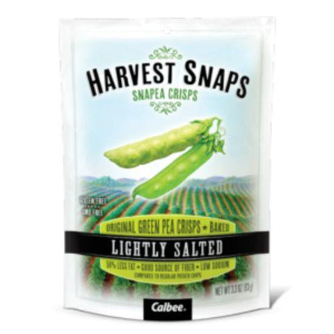 Calbea Harvest Snaps Lightly Salted Snapea Crisps - Snack Pack - .75 Oz - Case Of 36