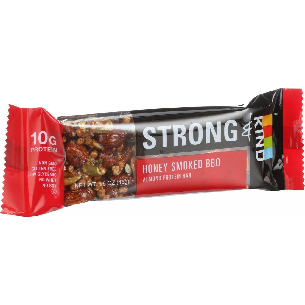 Strong And Kind Bar - Honey Smoked Bbq - 1.6 Oz Bars - Case Of 12