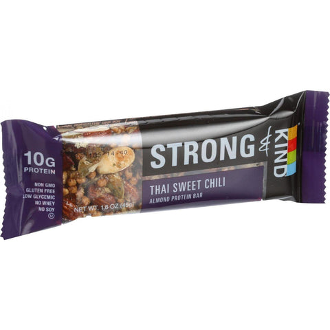 Strong And Kind Bar - Sweet Chili Almond - 1.6 Oz Bars - Case Of 12