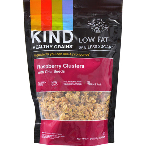 Kind Clusters - Granola - Healthy Grains - Raspberry With Chia Seeds - 11 Oz - Case Of 6