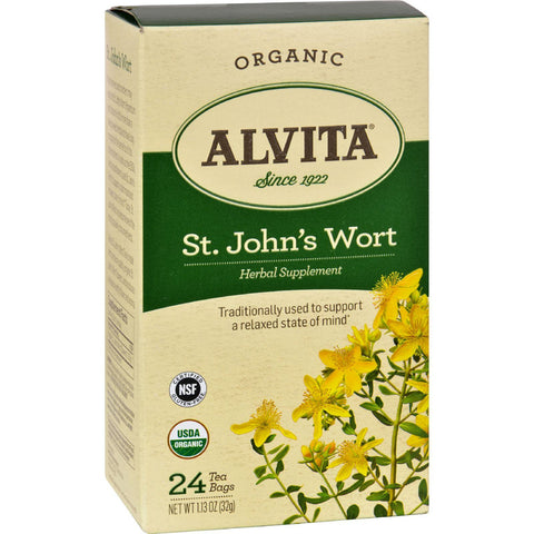Alvita Tea - Organic - St Johns Wort Herbal - 24 Tea Bags
