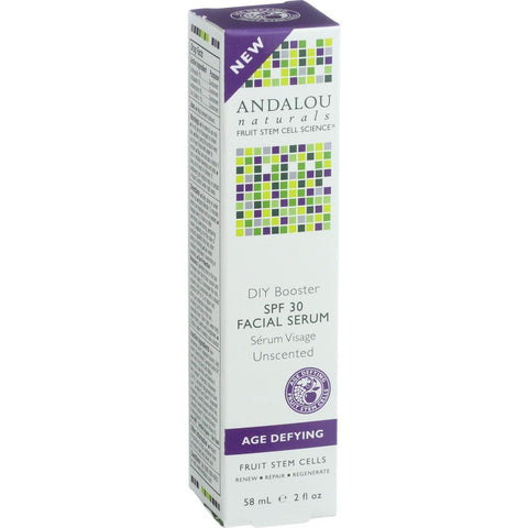 Andalou Naturals Facial Serum - Diy Booster Spf 30 - 2 Oz