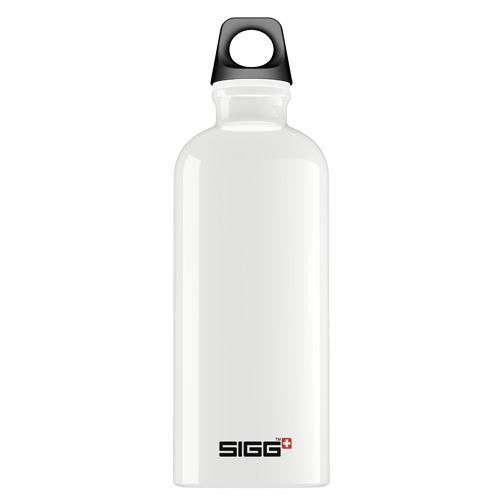 Sigg Water Bottle - Traveller - White - Case Of 6 - .6 Liter