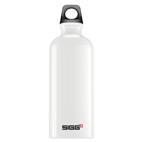 Sigg Water Bottle - Traveller - White - Case Of 6 - .6 Liter