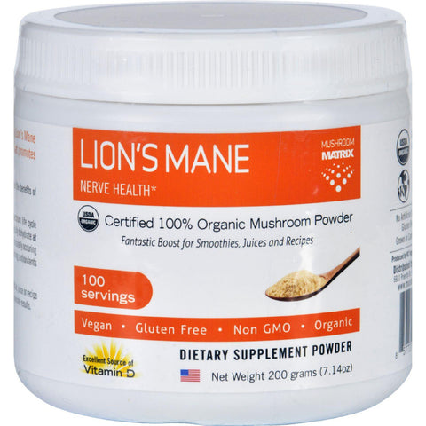 Mushroom Matrix Lions Mane - Organic - Powder - 7.14 Oz