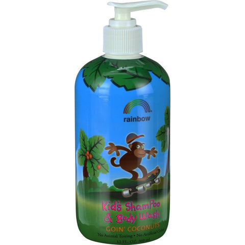 Rainbow Research Kids Shampoo And Body Wash - Goin Coconuts - 12 Oz