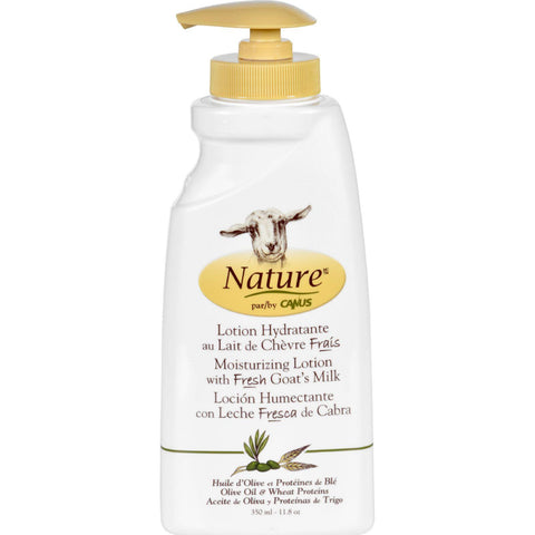 Nature By Canus Lotion - Goats Milk - Nature - Olive Oil Wht Prot - 11.8 Oz