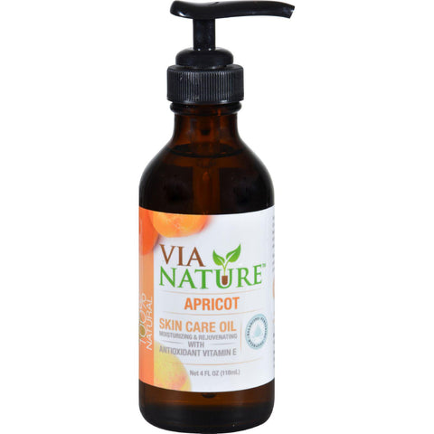 Via Nature Carrier Skin Care Oil - Apricot - Moisturizing - 4 Fl Oz