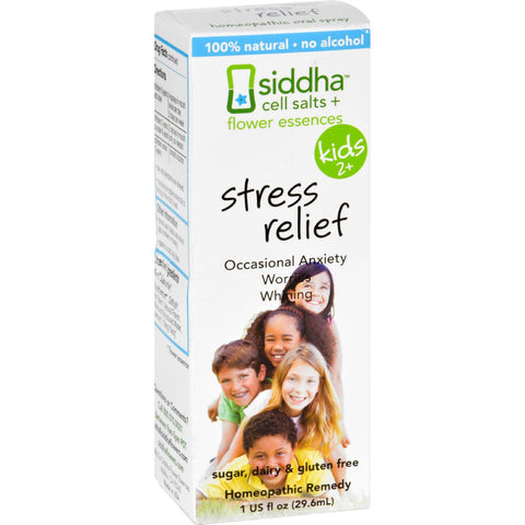 Siddha Flower Essences Stress Relief - Kids - Age Two Plus - 1 Fl Oz