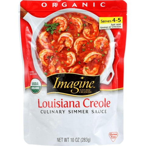 Imagine Foods Culinary Simmer Sauce - Organic - Louisiana Creole - 10 Oz - Case Of 6
