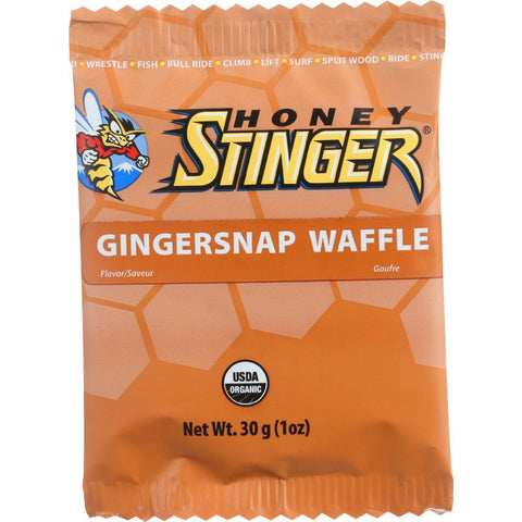 Honey Stinger Waffle - Organic - Gingersnap - 1 Oz - Case Of 16