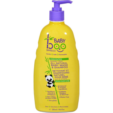 Boo Bamboo Baby Wash And Shampoo - Unscented - 18.6 Fl Oz