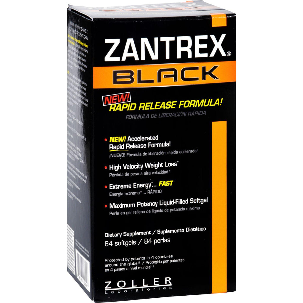 Zantrex Black - Rapid Release - 84 Softgels