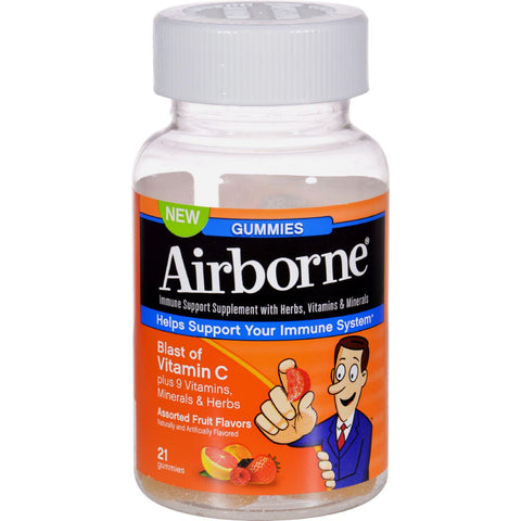 Airborne Vitamin C Gummies For Adults - Assorted Fruit Flavors - 21 Count