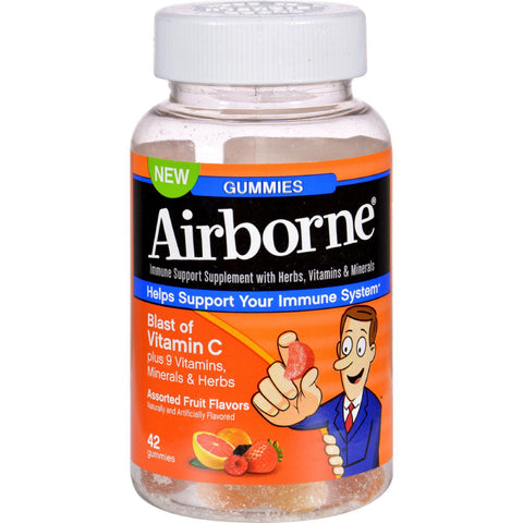 Airborne Vitamin C Gummies For Adults - Assorted Fruit Flavors - 42 Count