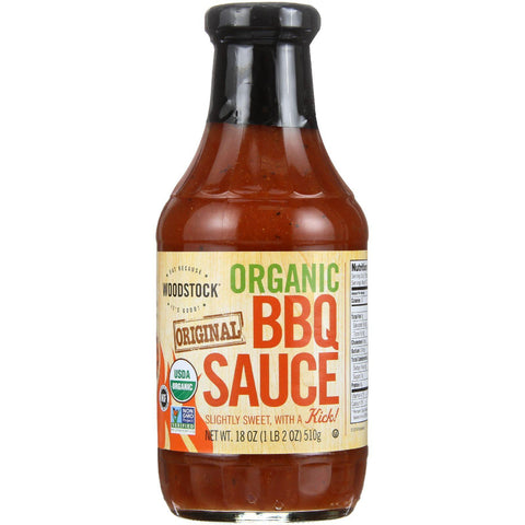 Woodstock Bbq Sauce - Organic - Original - 18 Oz - Case Of 12