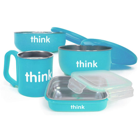 Thinkbaby Feeding Set - Bpa Free - The Complete - Light Blue - 1 Set