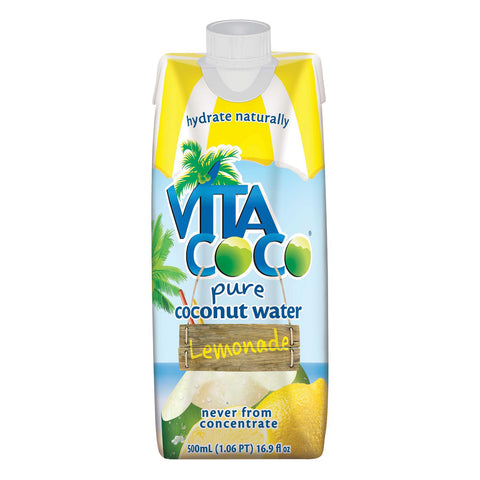 Vita Coco Coconut Water - Lemonade - Case Of 12 - 16.9 Fl Oz.