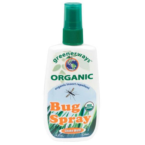 Greenerways Organic Bug Spray - Organic - Counter Display - 4 Fl Oz - 1 Case