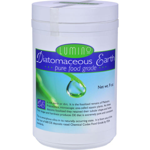 Lumino Home Diatomaceous Earth - Food Grade - Pure - 9 Oz