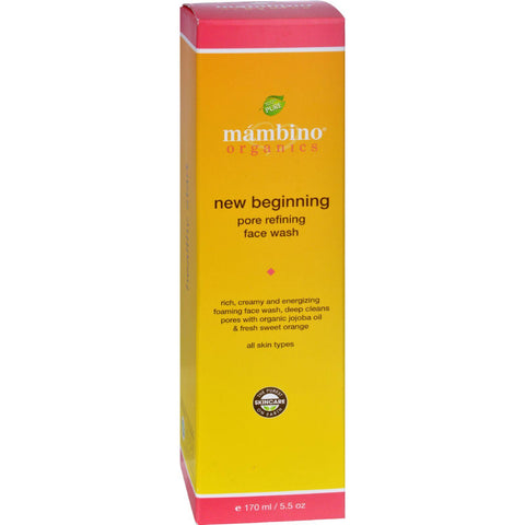 Mambino Organics Face Wash - New Beginning - Pore Refining - 5.5 Fl Oz