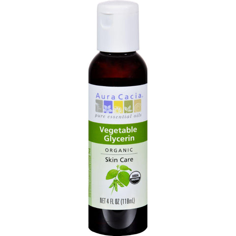 Aura Cacia Skin Care Oil - Organic Vegetable Glycerin Oil - 4 Fl Oz