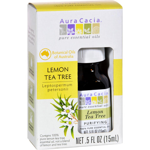 Aura Cacia Essential Oil - Pure - Lemon Tea Tree - .5 Fl Oz