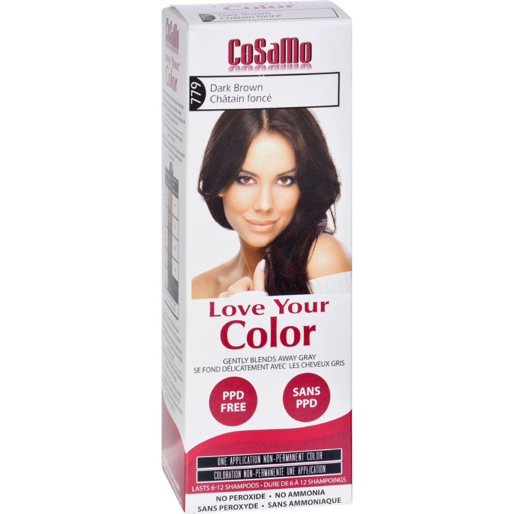 Love Your Color Hair Color - Cosamo - Non Permanent - Dark Brown - 1 Count