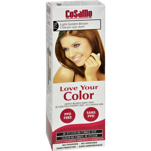 Love Your Color Hair Color - Cosamo - Non Permanent - Lt Goldn Brown - 1 Ct