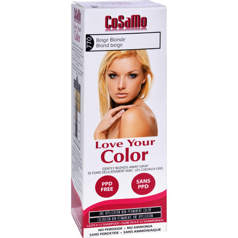 Love Your Color Hair Color - Cosamo - Non Permanent - Beige Blonde - 1 Ct