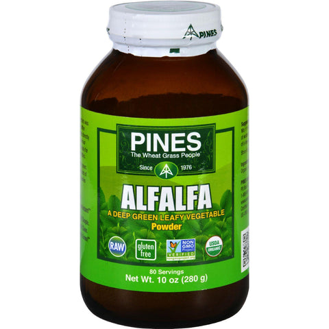 Pines International Alfalfa - Organic - Powder - 10 Oz