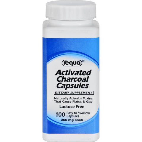 Requa Activated Charcoal - 260 Mg - 100 Capsules