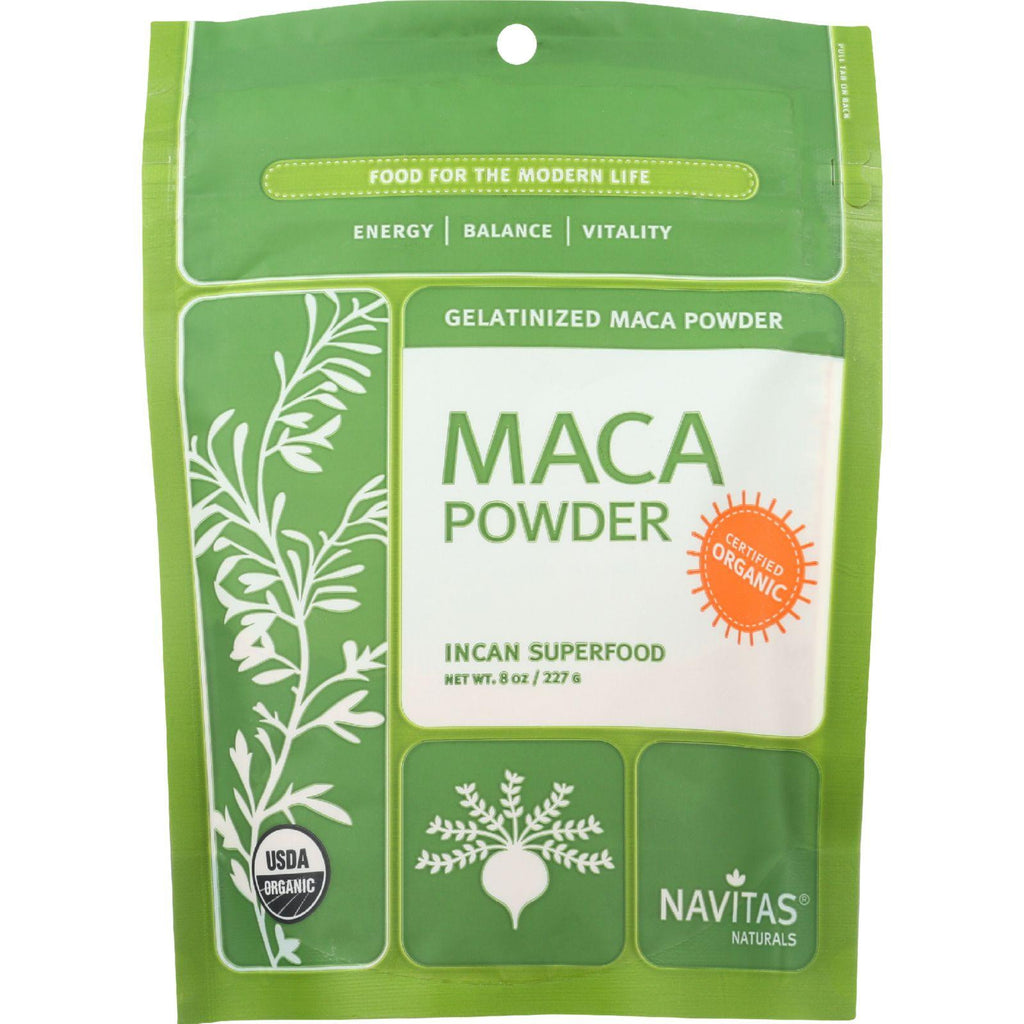 Navitas Naturals Maca Powder - Organic - Gelatinized - 8 Oz - Case Of 12