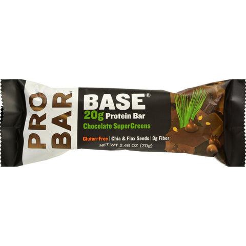 Probar Protein Bar - Base - Chocolate Supergreens - 2.46 Oz - 1 Case