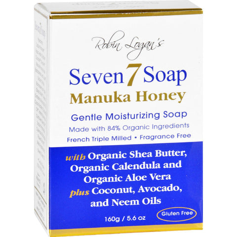 Seven 7 Bar Soap - Manuka Honey - Fragrance Free - 5.6 Oz
