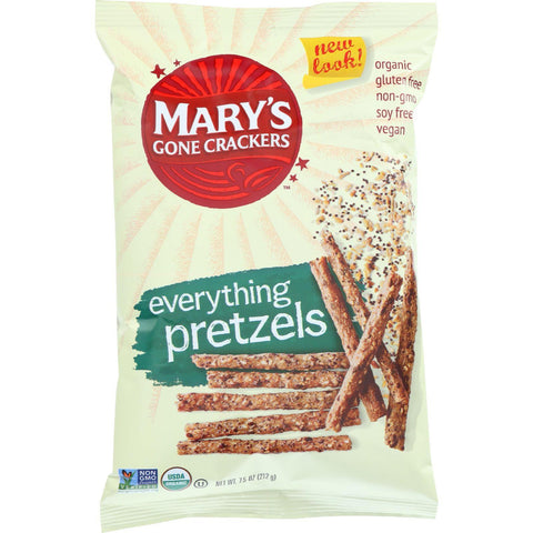 Marys Gone Crackers Pretzels - Organic - Everything - 7.5 Oz - Case Of 12