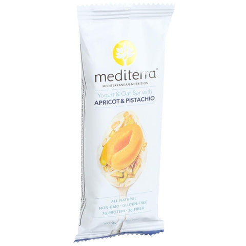 Mediterra Nutrition Yogurt And Oat Nutrition Bars - Apricot And Pistachio - 1.6 Oz Bars - Case Of 12