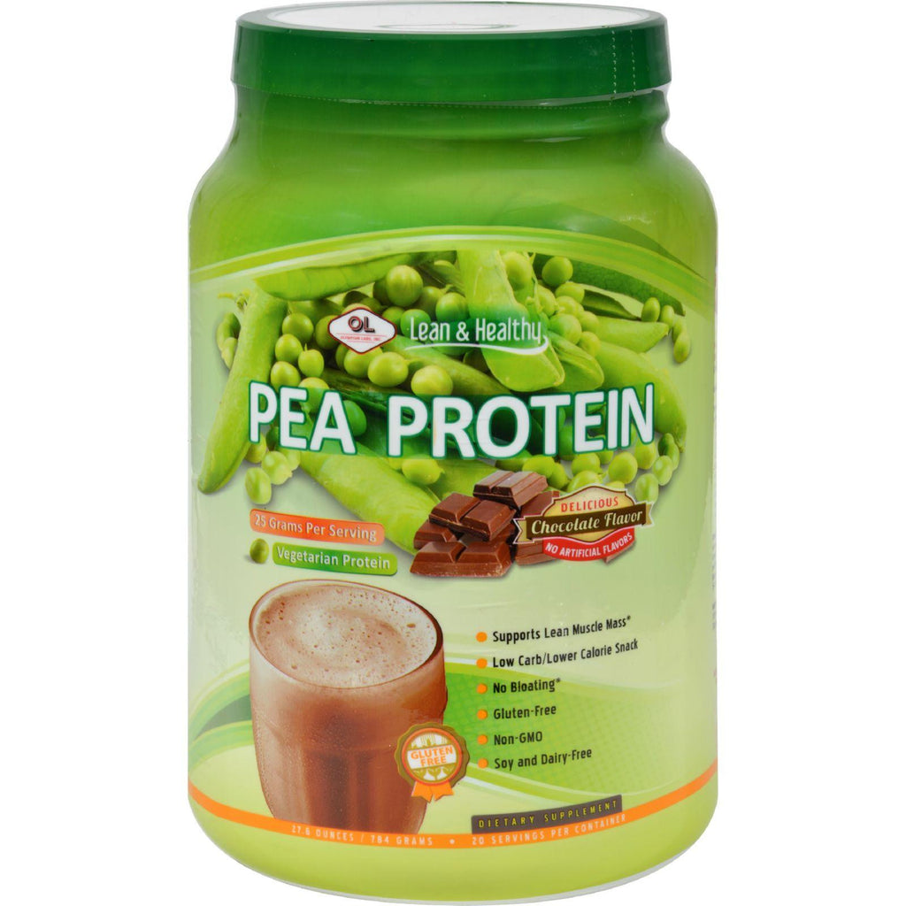 Olympian Labs Pea Protein - Lean And Healthy - Rich Chocolate - 27.6 Oz