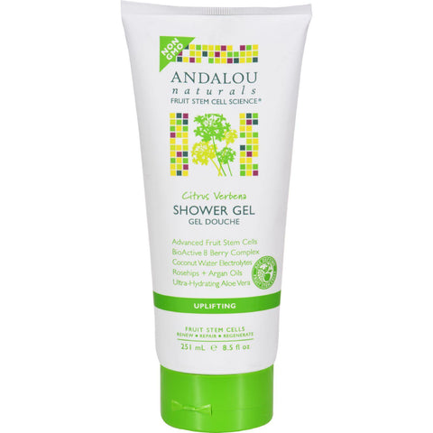 Andalou Naturals Shower Gel - Citrus Verbena Uplifting - 8.5 Fl Oz