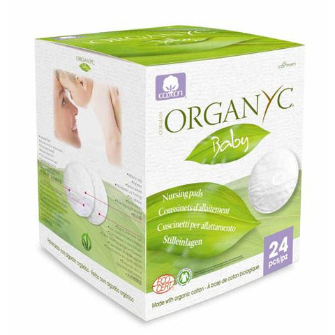 Organyc Nursing Pads - 100 Percent Organic Cotton - 24 Count