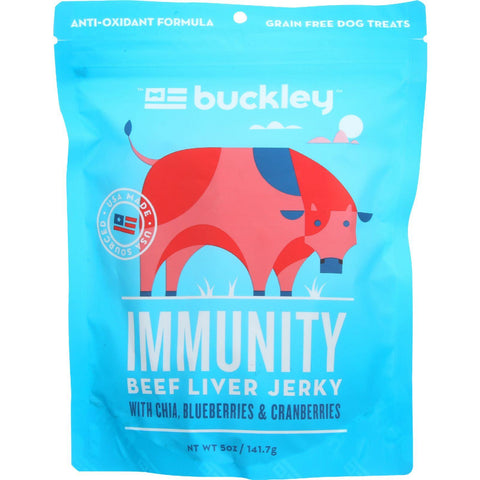 Buckley Jerky - Immunity - Beef Liver - 5 Oz - Case Of 6