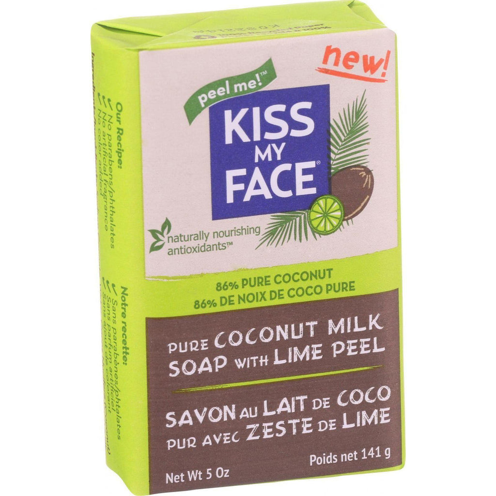Kiss My Face Bar Soap - Coconut Milk - Lime Peel - 5 Oz