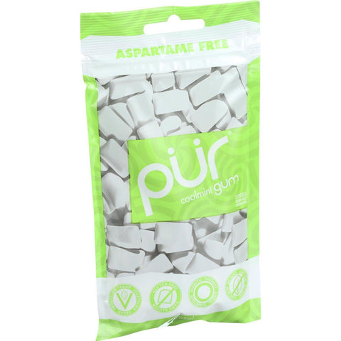 Pur Gum - Coolmint - Aspartame Free - 57 Pieces - 80 G - Case Of 12