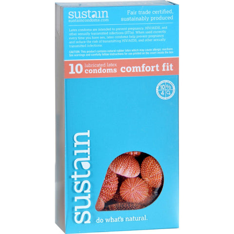 Sustain Condoms Comfort Fit - 10 Pack