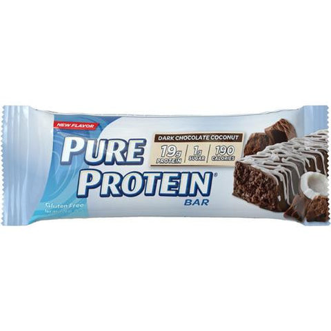 Pure Protein Bar - Dark Chocolate Coconut - 50 Grams - 1 Case