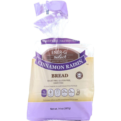 Ener-g Foods Bread - Select - Cinnamon Raisin - 14 Oz - Case Of 6