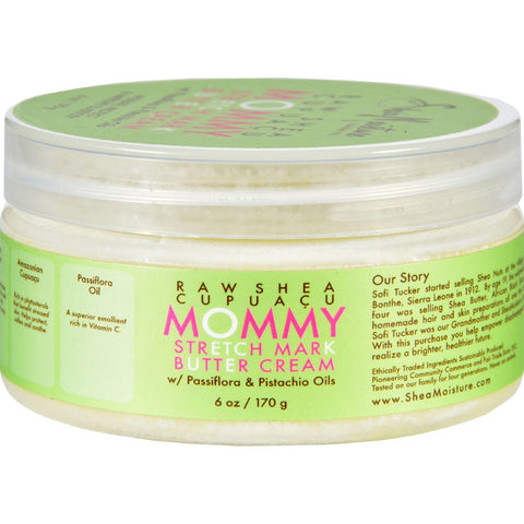 Sheamoisture Stretch Mark Butter Cream - Mommy - Raw Shea Cupuacu - 6 Oz