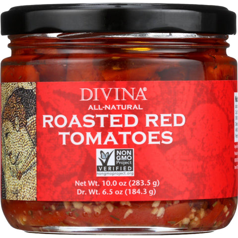 Divina Tomatoes - Roasted Red - Oil And Herbs - 10 Oz - Case Of 6